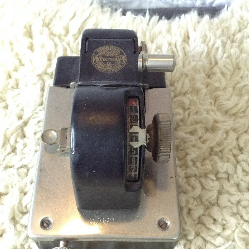 ANTIQUE/VTG Todd Protectograph, Check Writer; Nostalgic, Old Timey, Memories